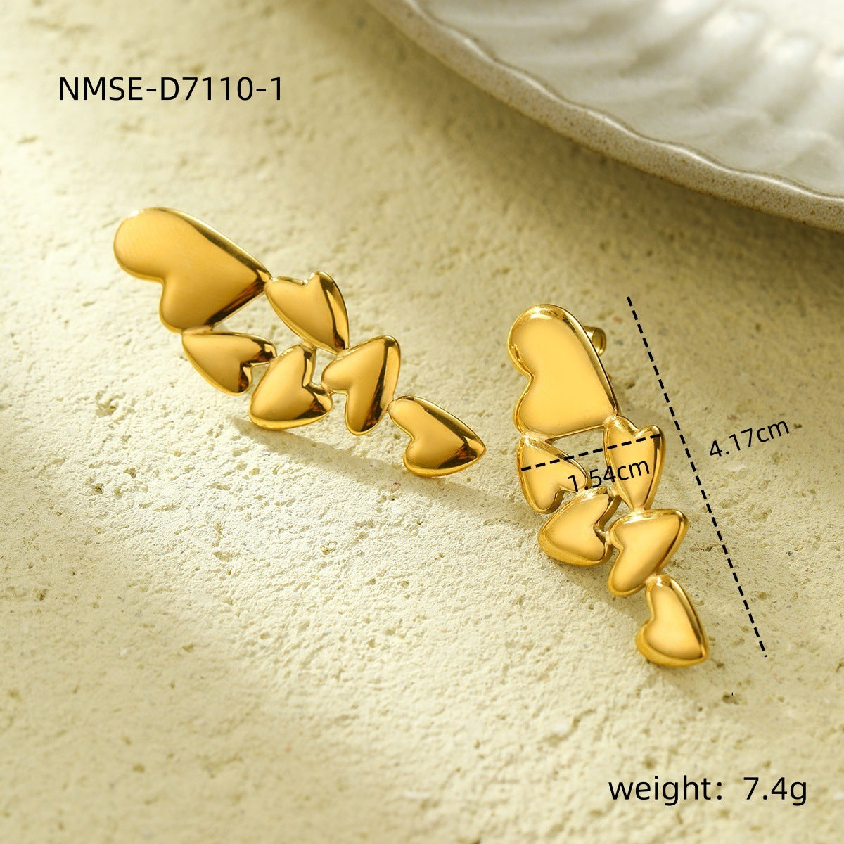 Heart Array Earring