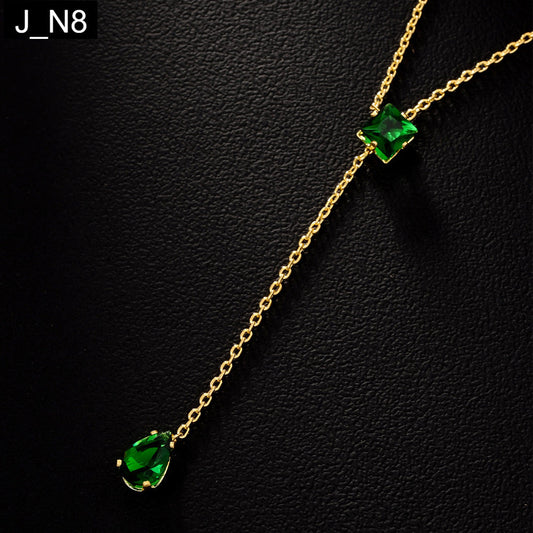 Emerald Dewdrop Necklace - N8