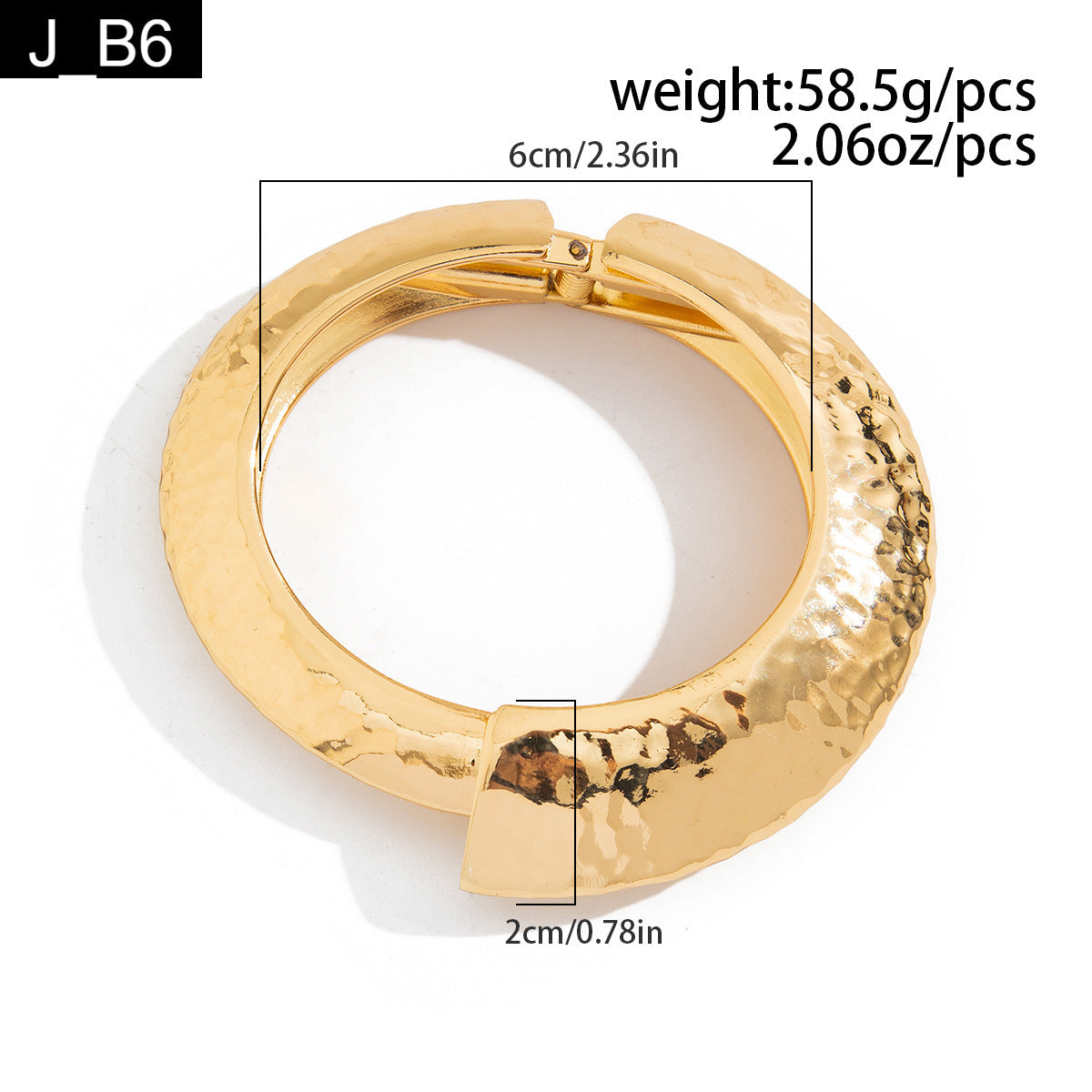 Helios Hammered Handcuff - B6