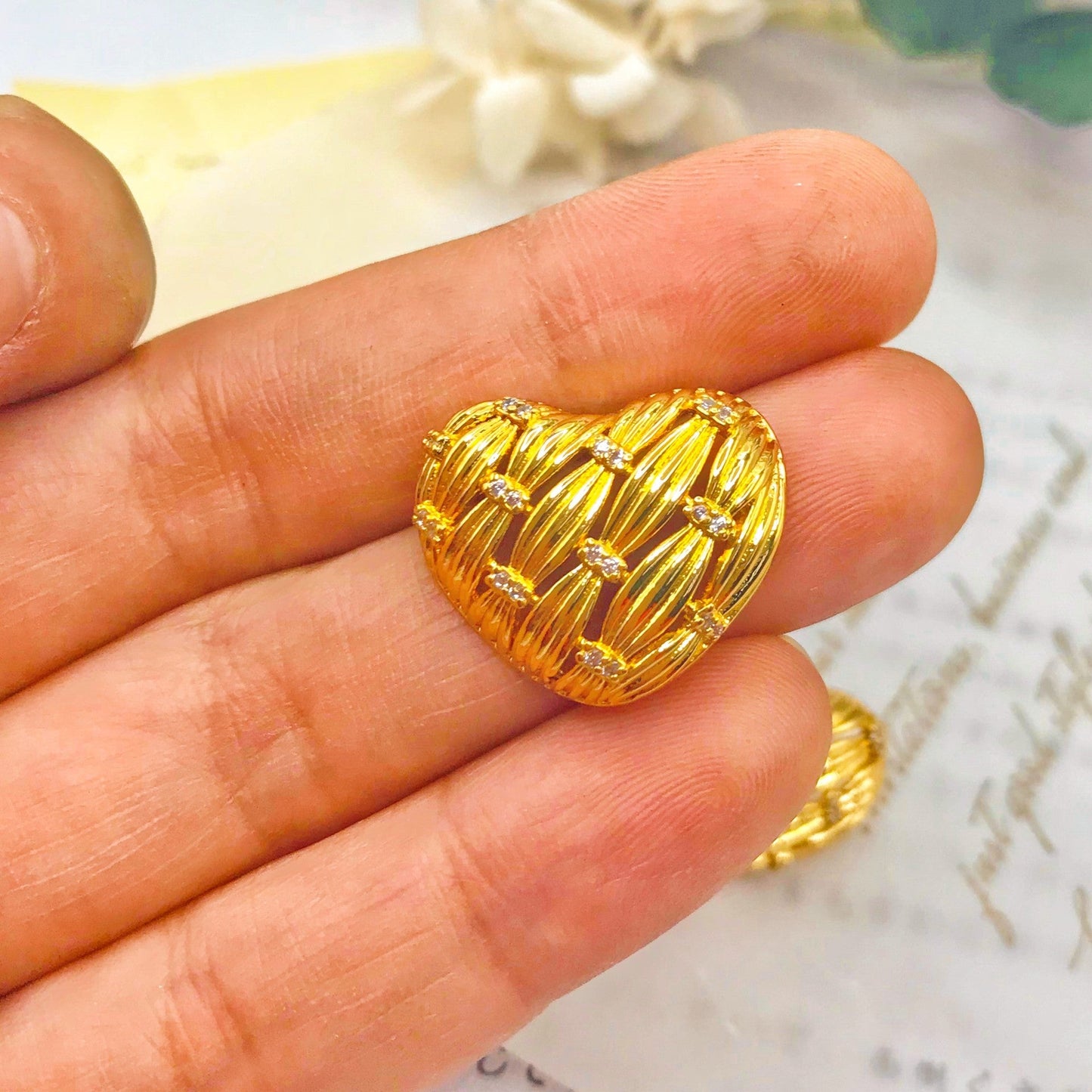 Heart Weave Earring