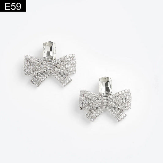 Crystallized Bow Studs - E59