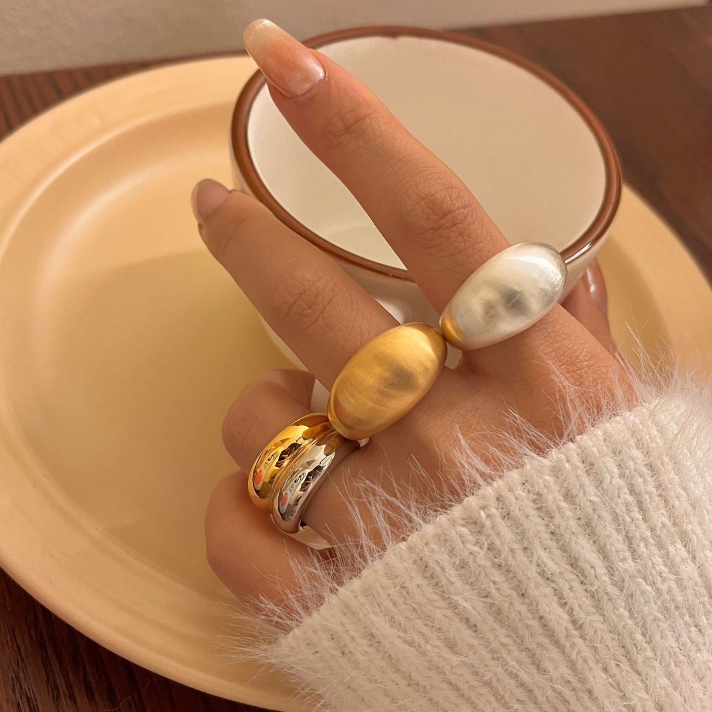 Pebble Path Rings
