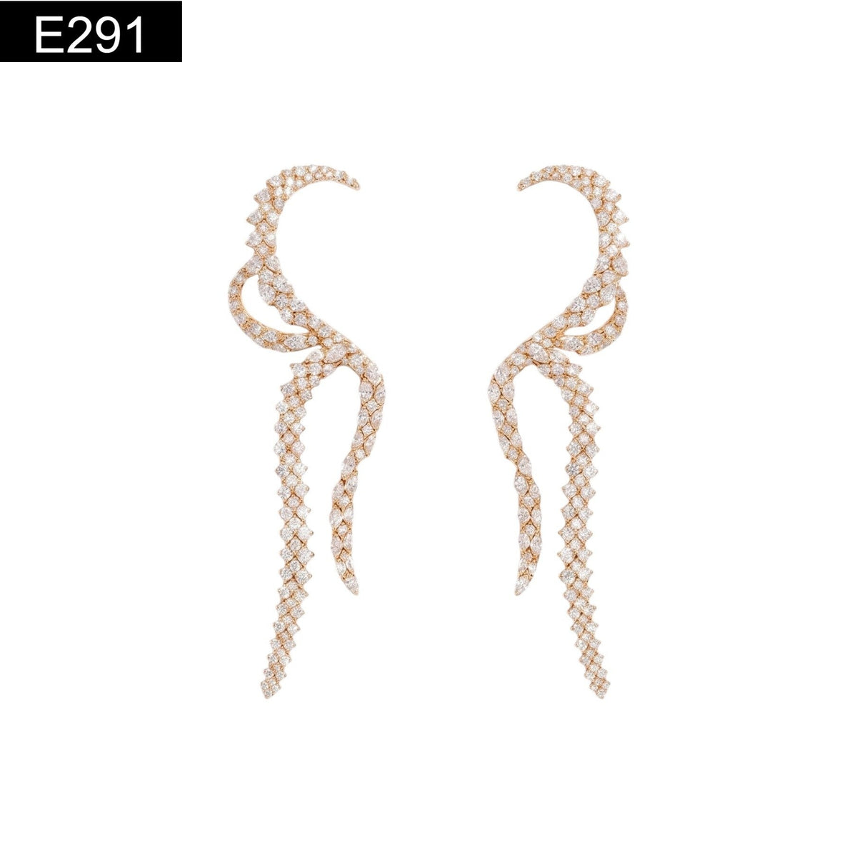 Diamante Statement Earring - E291