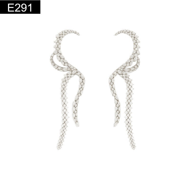 Diamante Statement Earring - E291