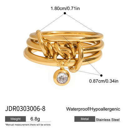Metallic Harmony Rings