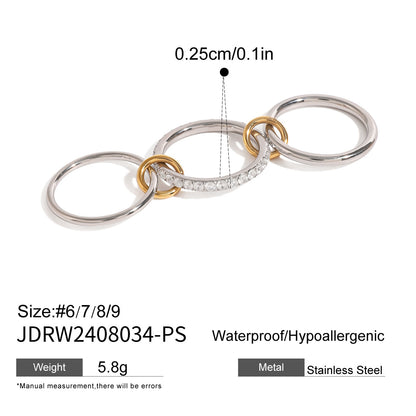 Metallic Harmony Rings