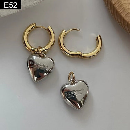 Metal Heart Earring - E52