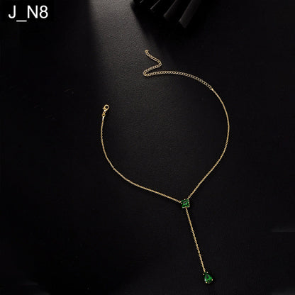 Emerald Dewdrop Necklace - N8