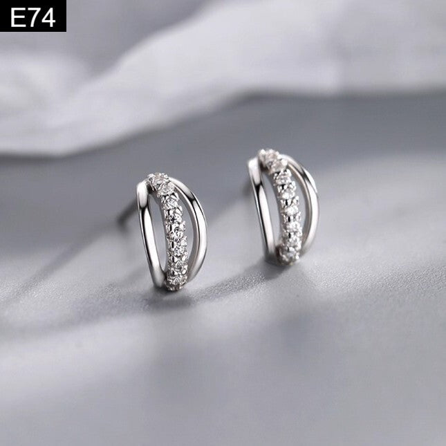 Triple Arc Earring - E74