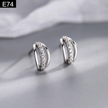 Triple Arc Earring - E74