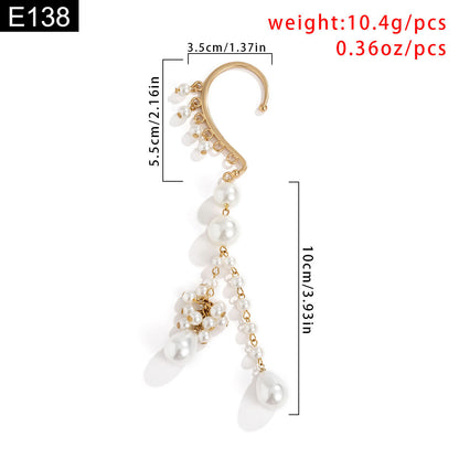 Pearl Drop Earcuff - E138