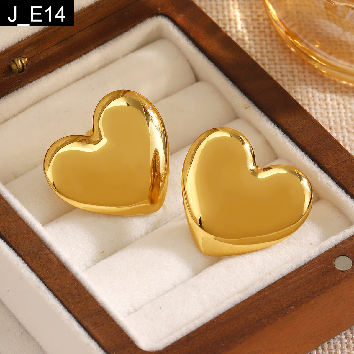Aurum Puffy Heart Earring  - E14