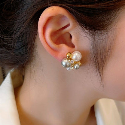 Halo Pearl Studs
