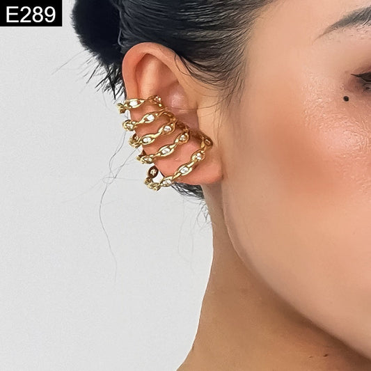 Urban Glam Spiral Gold Earcuff - E289