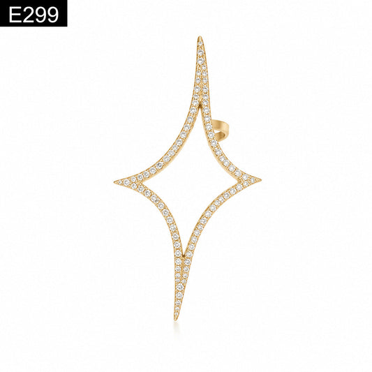 Pointed Prism Earcuff - E299
