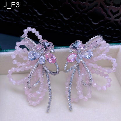 Rose Quartz Earring - E3