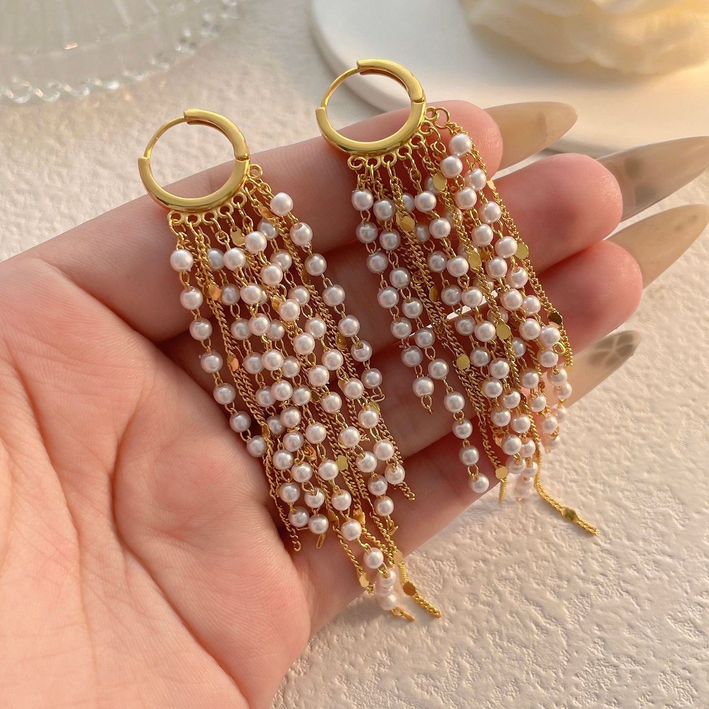 Pearl Rain Earring
