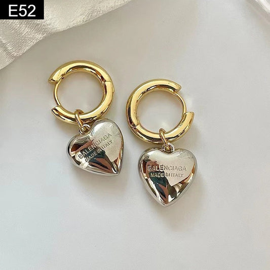Metal Heart Earring - E52