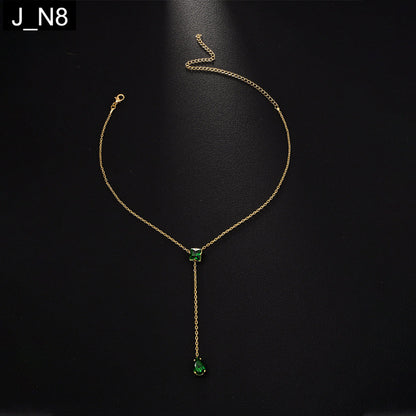 Emerald Dewdrop Necklace - N8