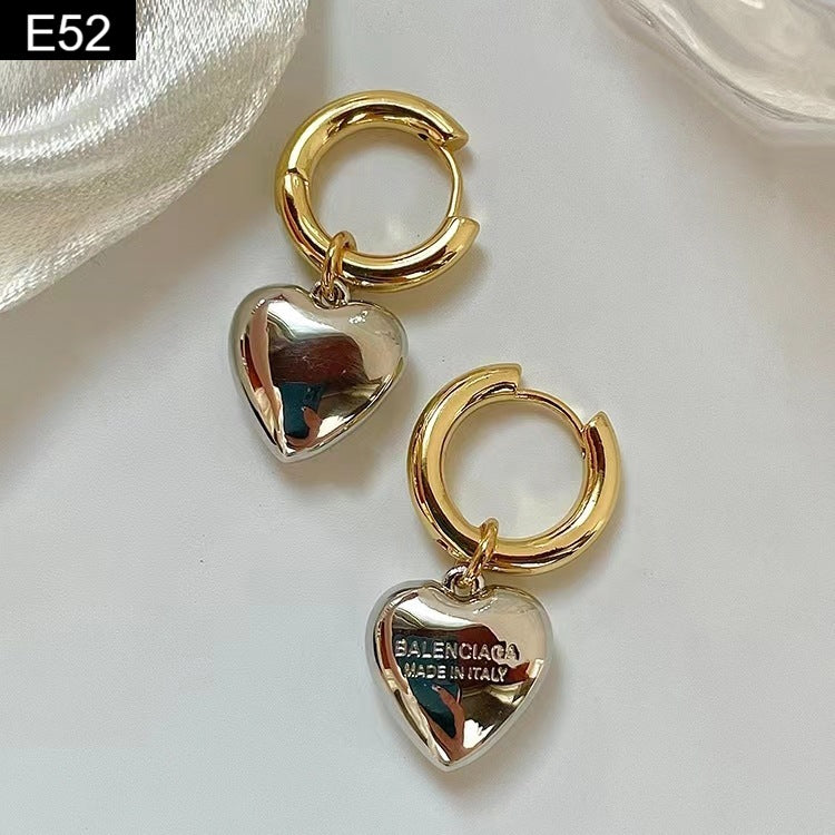 Metal Heart Earring - E52