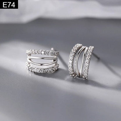Triple Arc Earring - E74