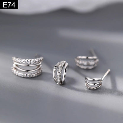 Triple Arc Earring - E74