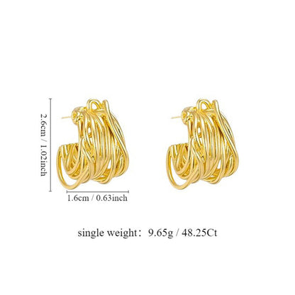 Strata Hoop Earring