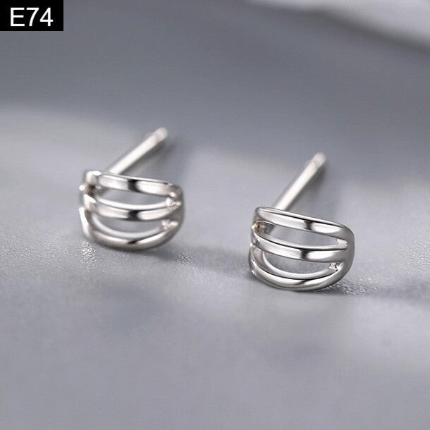 Triple Arc Earring - E74