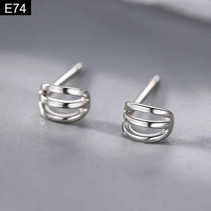 Triple Arc Earring - E74