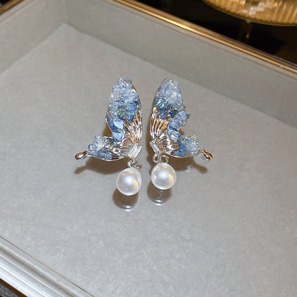 Moonlit Flutter Earring