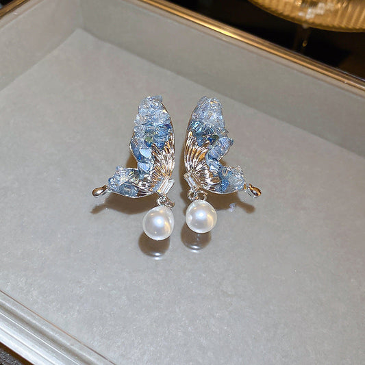 Moonlit Flutter Earring