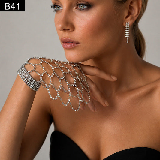 Scalloped Sparkle Bracelet - B41