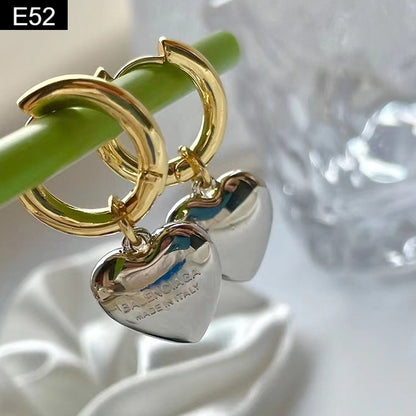 Metal Heart Earring - E52