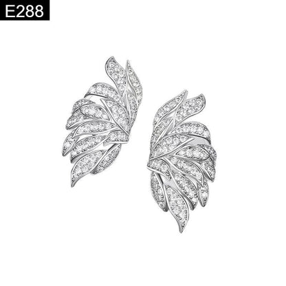 Sparkling Leaf Zirconia Earcuff - E288