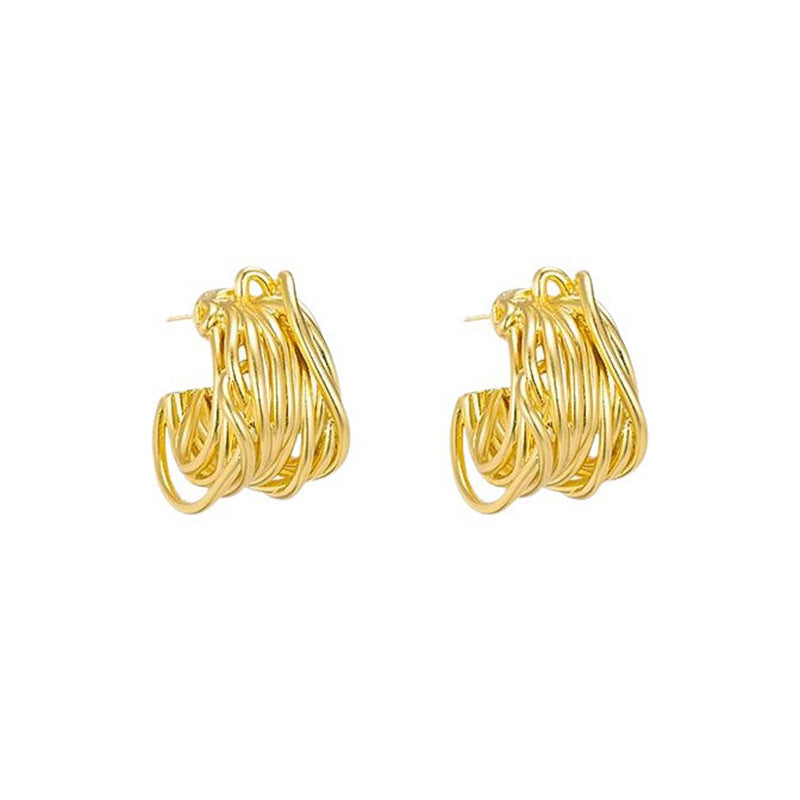 Strata Hoop Earring