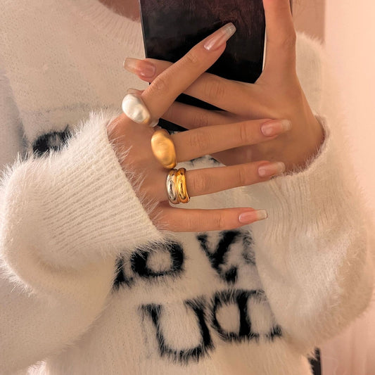Pebble Path Rings