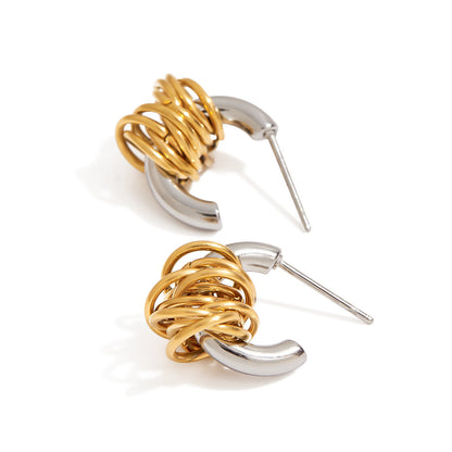 Sculpted Coil Hoops