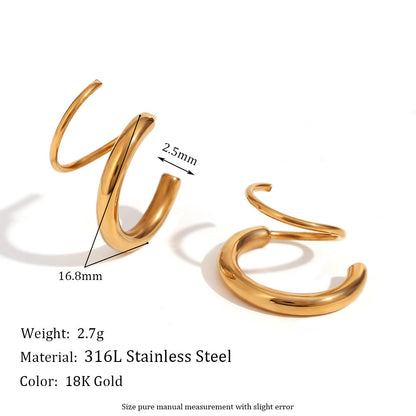Luminara Plain Hoop Earring