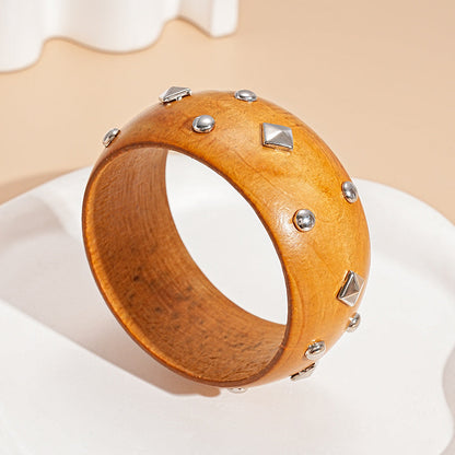 Studded Timber Bracelets