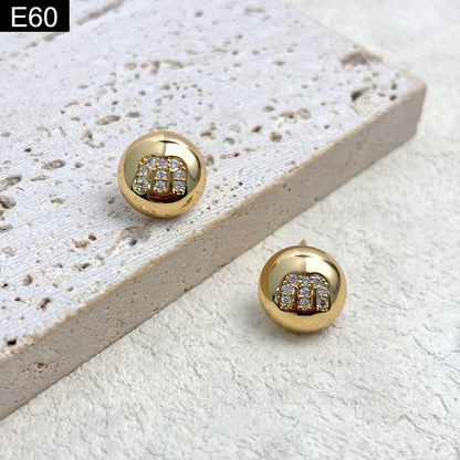 Monogram Orb Studs - E60