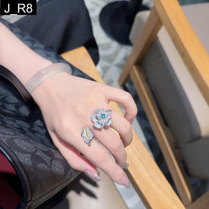 Emerald Lotus Ring - R8