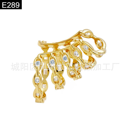Urban Glam Spiral Gold Earcuff - E289