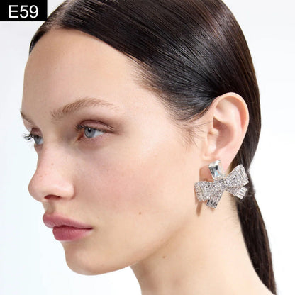Crystallized Bow Studs - E59