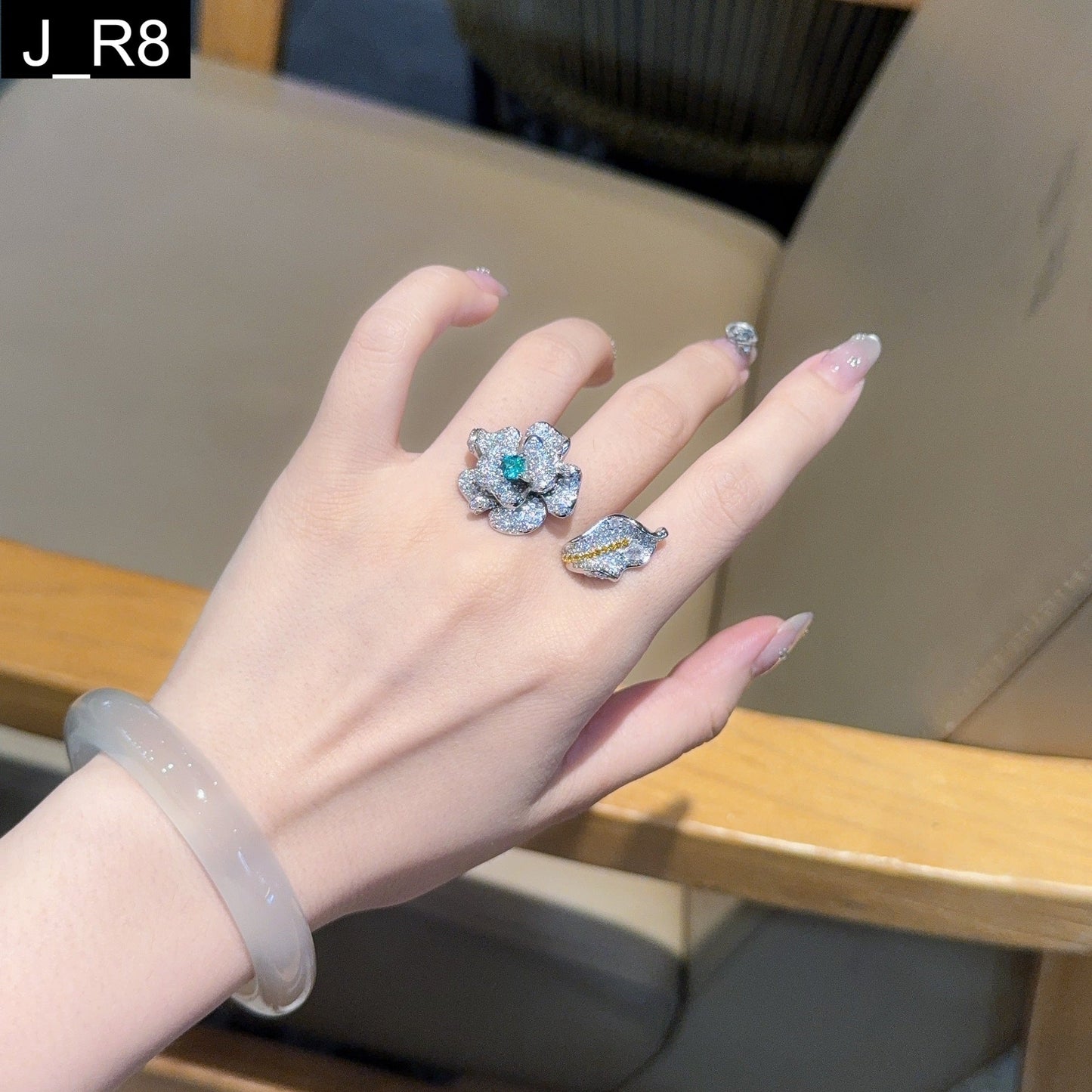 Emerald Lotus Ring - R8
