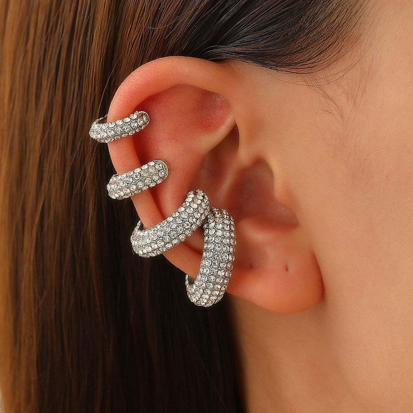 Stardust Cascade Earcuff - Set of 4