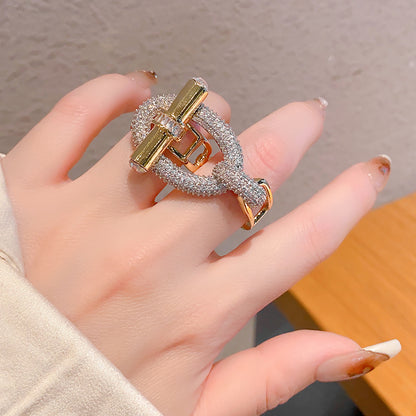 Zirconia Knot Ring